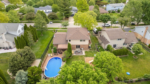 403 Tonelli Trl, Lockport, IL 60441 - aerial view of residential area with a pool