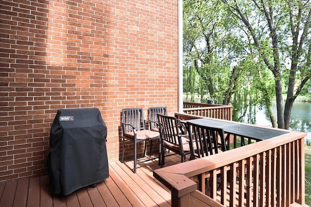 1608 W Ethans Glen Dr, Palatine, IL 60067 - deck with area for grilling and a water view