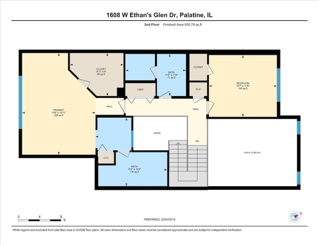 1608 W Ethans Glen Dr, Palatine, IL 60067 - floor plan / room layout