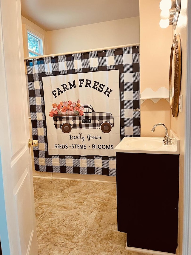 1723 N Richmond St, Chicago, IL 60647 - bathroom featuring vanity and wallpapered walls