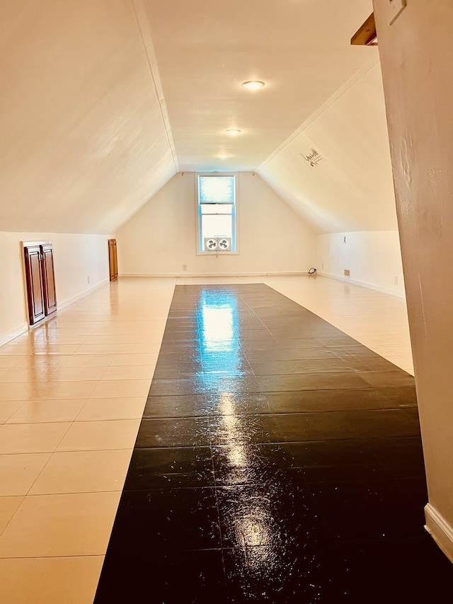 1723 N Richmond St, Chicago, IL 60647 - additional living space with vaulted ceiling and baseboards