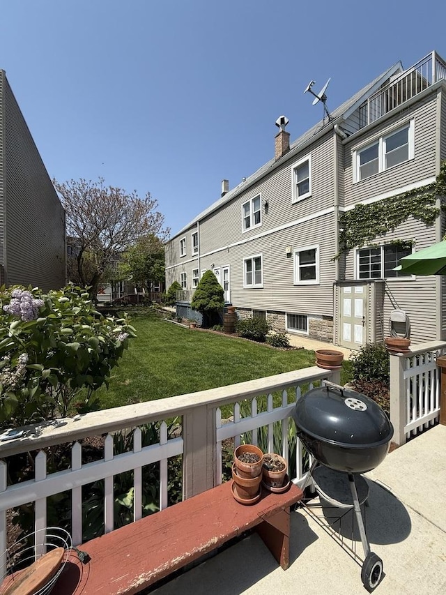 1723 N Richmond St, Chicago, IL 60647 - balcony with grilling area