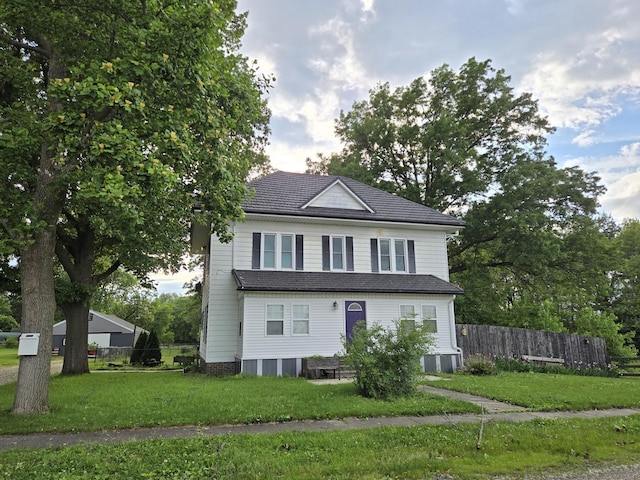 101 4th St, Fisher, IL 61843 - traditional home featuring central air condition unit
