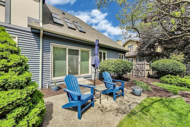 2041 Chatham Dr, Wheaton, IL 60189 - view of patio featuring fence