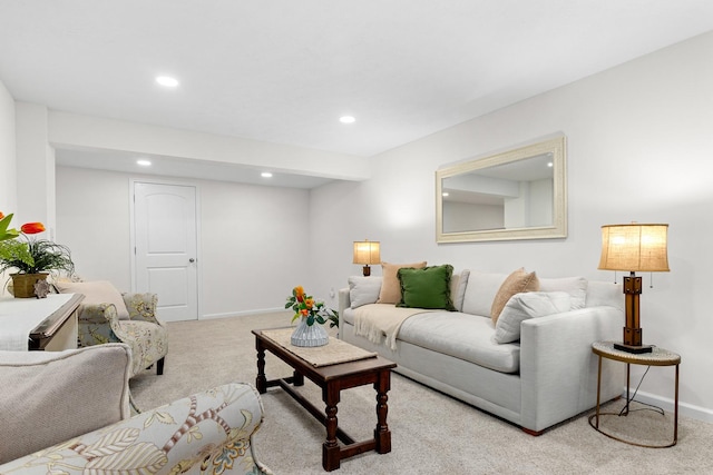 104 S Taylor St, Towanda, IL 61776 - carpeted living area with recessed lighting and baseboards