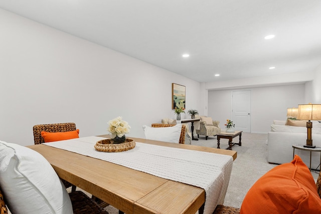104 S Taylor St, Towanda, IL 61776 - dining space with recessed lighting and carpet floors