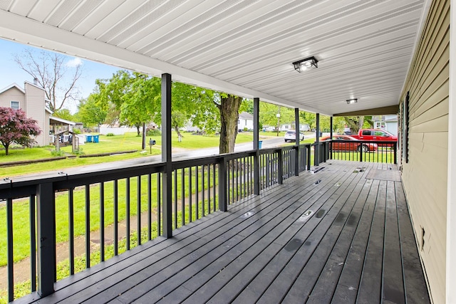 104 S Taylor St, Towanda, IL 61776 - deck featuring a lawn and a residential view