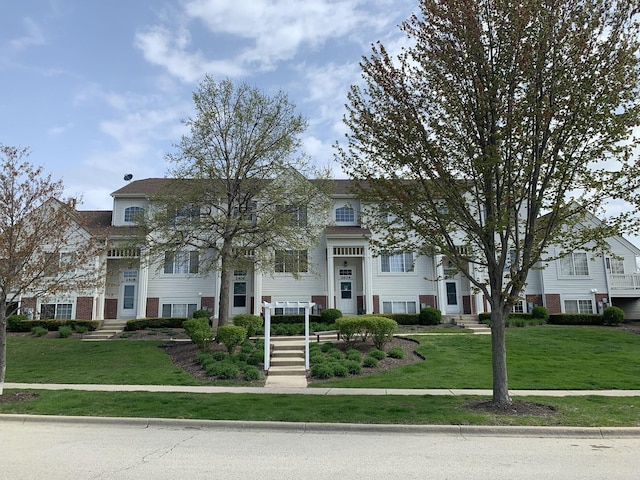 2406 Daybreak Ct, Elgin, IL 60123 - view of front of property featuring a front lawn