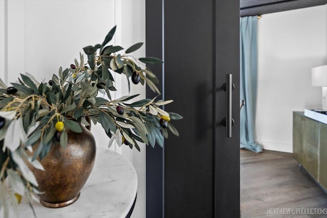detailed view of wood finished floors