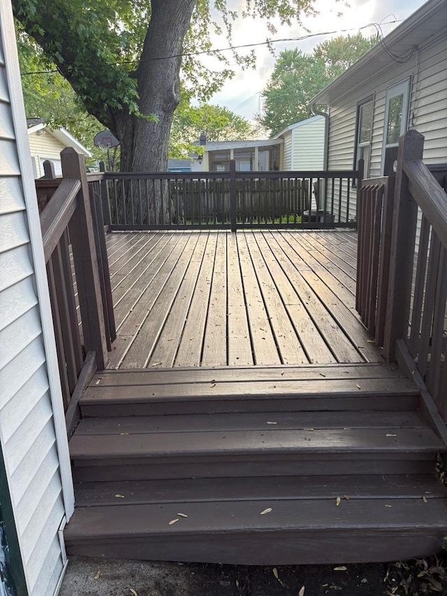 430 Spring Ave, Dekalb, IL 60115 - view of wooden deck