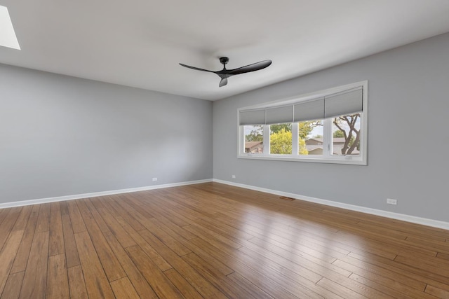 50 Kendal Rd, Elk Grove Village, IL 60007 - empty room with a ceiling fan, baseboards, and wood finished floors