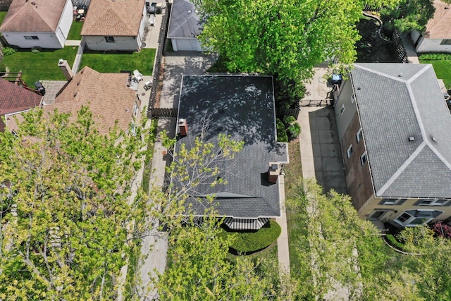 aerial perspective of suburban area