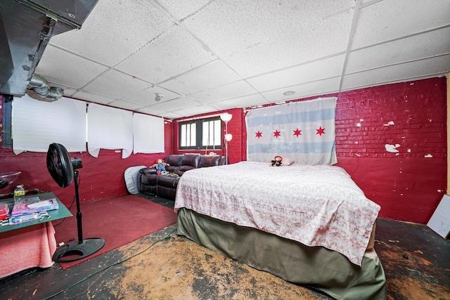 3732 Wisconsin Ave, Berwyn, IL 60402 - bedroom with a drop ceiling