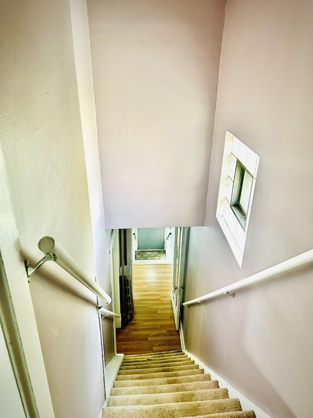 1258 Perry St, Des Plaines, IL 60016 - stairway featuring wood finished floors