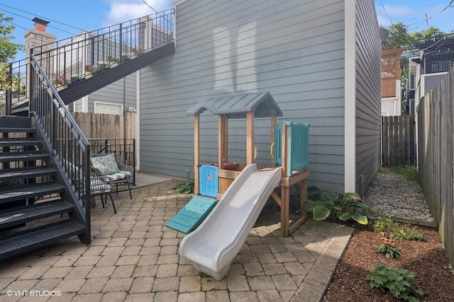 1931 W Barry Ave, Chicago, IL 60657 - view of patio / terrace with stairs
