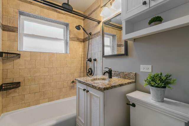 2317 Forest Ave, North Riverside, IL 60546 - bathroom with toilet, bathtub / shower combination, and vanity