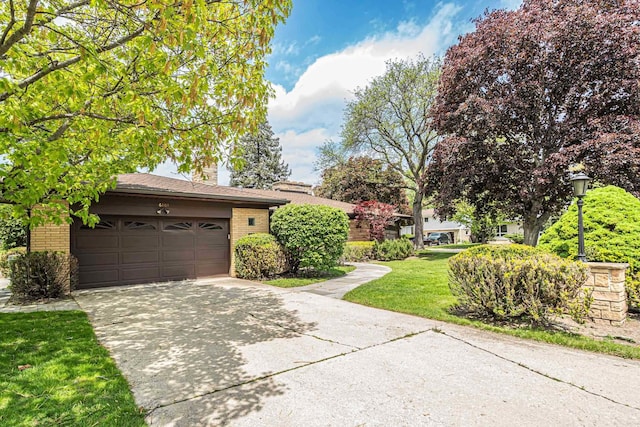 6801 N Lexington Ln, Niles, IL 60714 - view of home's exterior featuring brick siding, driveway, and an attached garage