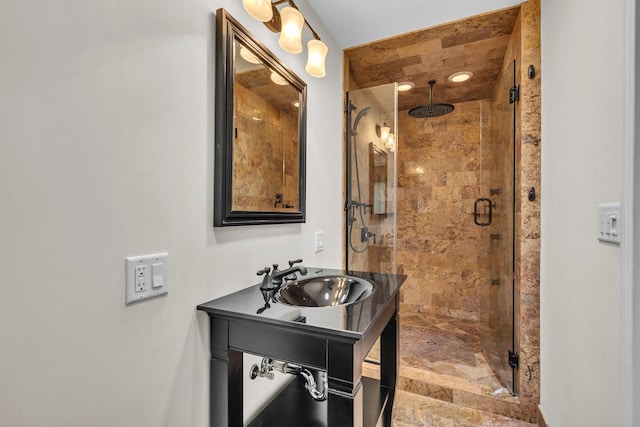 6801 N Lexington Ln, Niles, IL 60714 - full bath featuring a sink and a shower stall