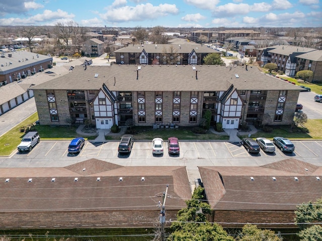aerial view of residential area