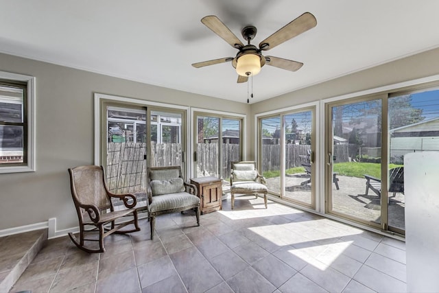 929 N Delphia Ave, Park Ridge, IL 60068 - sunroom with baseboards