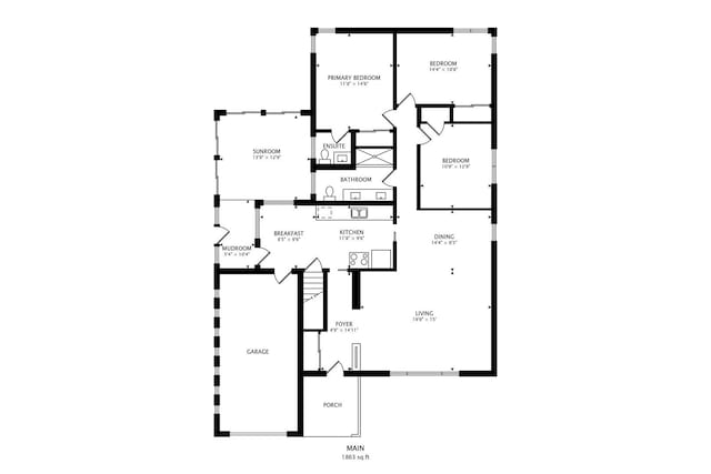 929 N Delphia Ave, Park Ridge, IL 60068 - home floor plan