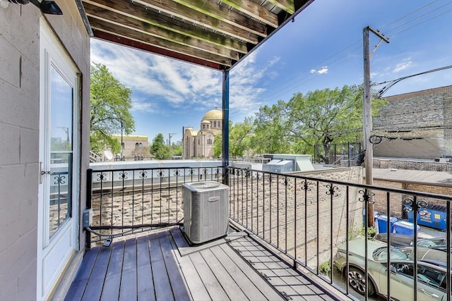 2303 W Chicago Ave Unit 2, Chicago, IL 60622 - wooden terrace featuring central AC unit