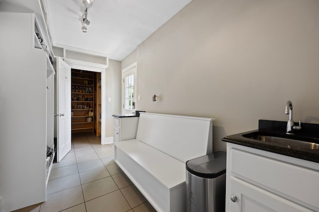 2215 Barger Ct, Wheaton, IL 60189 - bathroom featuring tile patterned flooring, track lighting, and vanity
