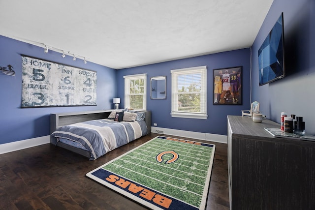 2215 Barger Ct, Wheaton, IL 60189 - bedroom with track lighting and wood finished floors
