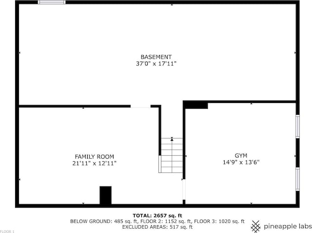 2215 Barger Ct, Wheaton, IL 60189 - view of room layout