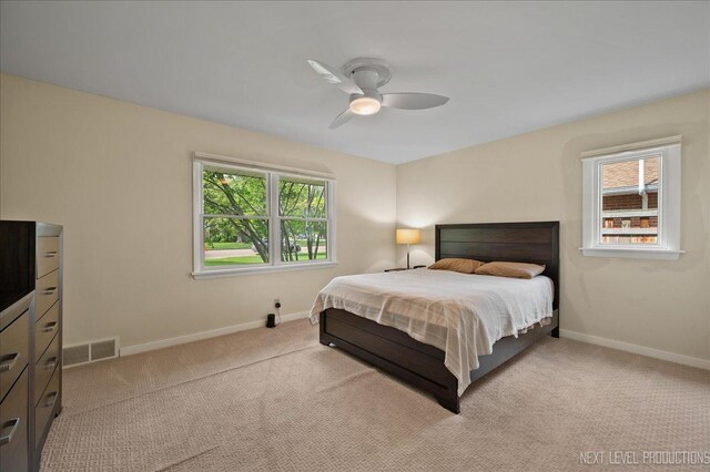 1731 Garfield Ave, Aurora, IL 60506 - bedroom featuring baseboards, carpet, and ceiling fan