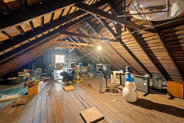view of attic