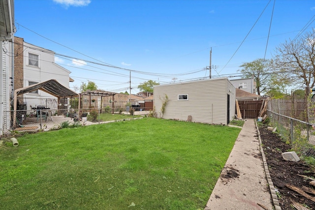 view of fenced backyard