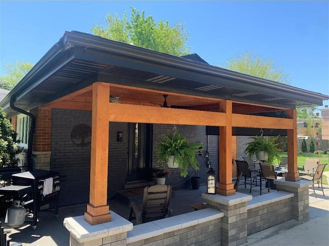 8632 New England Ave, Burbank, IL 60459 - view of patio featuring a gazebo