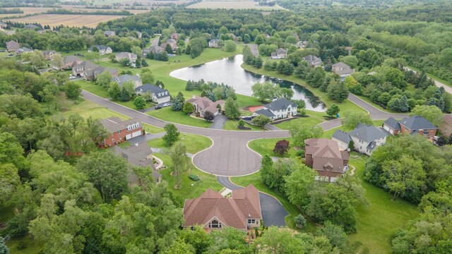5419 Rita Ave, Crystal Lake, IL 60014 - aerial perspective of suburban area featuring a large body of water