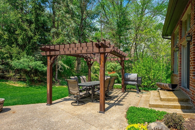 9430 Reserve Dr, Caledonia, IL 61011 - view of patio / terrace with a pergola and outdoor dining space