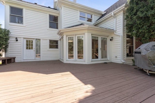 2164 Tellis Ln, Lisle, IL 60532 - wooden deck featuring grilling area