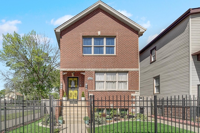 7658 S Greenwood Ave, Chicago, IL 60619 - view of front of property with brick siding and a gate