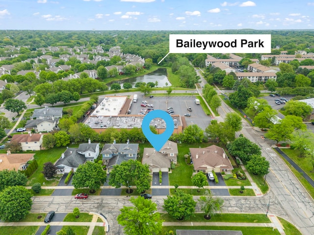 1592 Lighthouse Dr, Naperville, IL 60565 - aerial perspective of suburban area