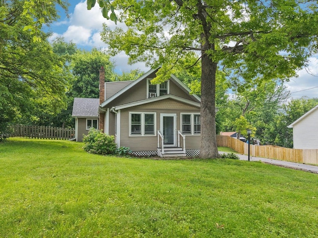 38 Highview Ave, Fox Lake, IL 60020 - bungalow with a chimney and entry steps