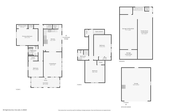 38 Highview Ave, Fox Lake, IL 60020 - view of room layout