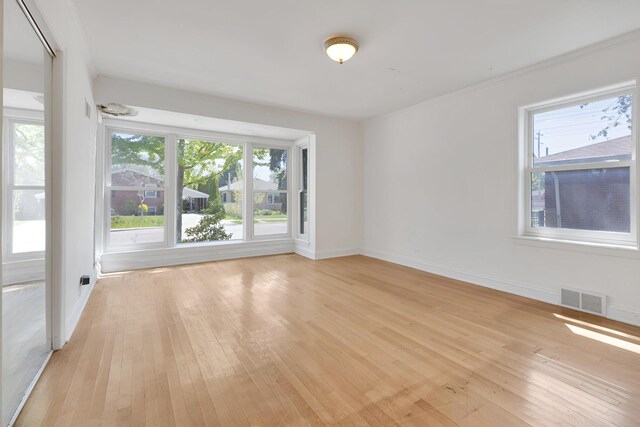 7810 Kildare Ave, Skokie, IL 60076 - spare room with light wood-type flooring and baseboards