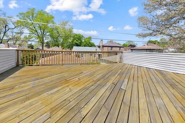 7810 Kildare Ave, Skokie, IL 60076 - view of wooden deck