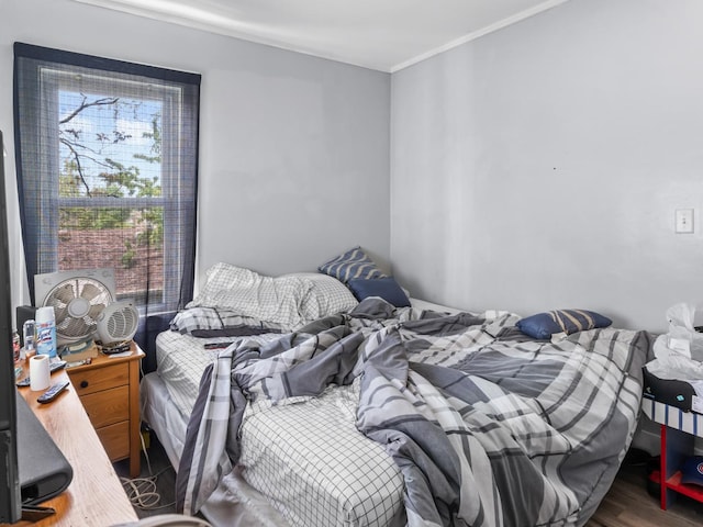 112 Webb St, Calumet City, IL 60409 - bedroom with wood finished floors and ornamental molding