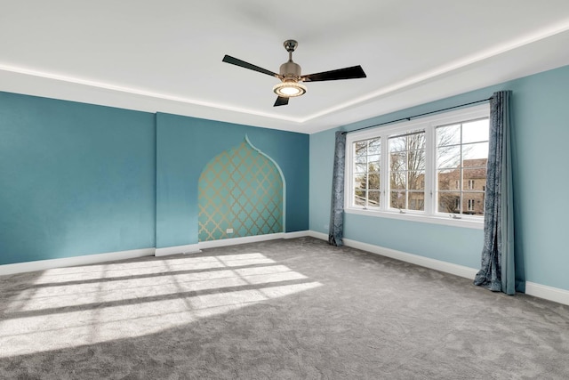 471 Stagecoach, Glen Ellyn, IL 60137 - carpeted empty room with ceiling fan and baseboards