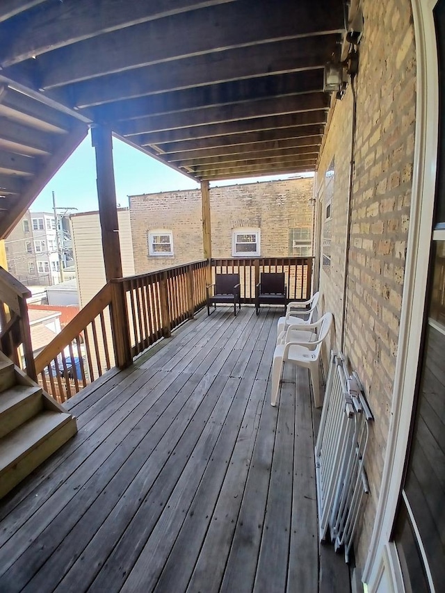 view of wooden terrace