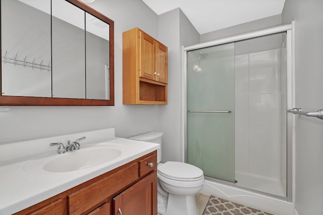 28 S Van Nortwick Ave, Batavia, IL 60510 - full bath featuring a shower stall, vanity, and toilet