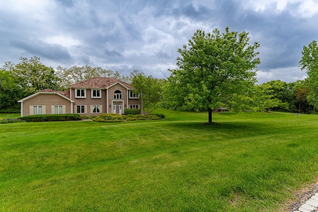 25410 N Cayuga Trl, Lake Barrington, IL 60010 - view of front of house featuring a front yard