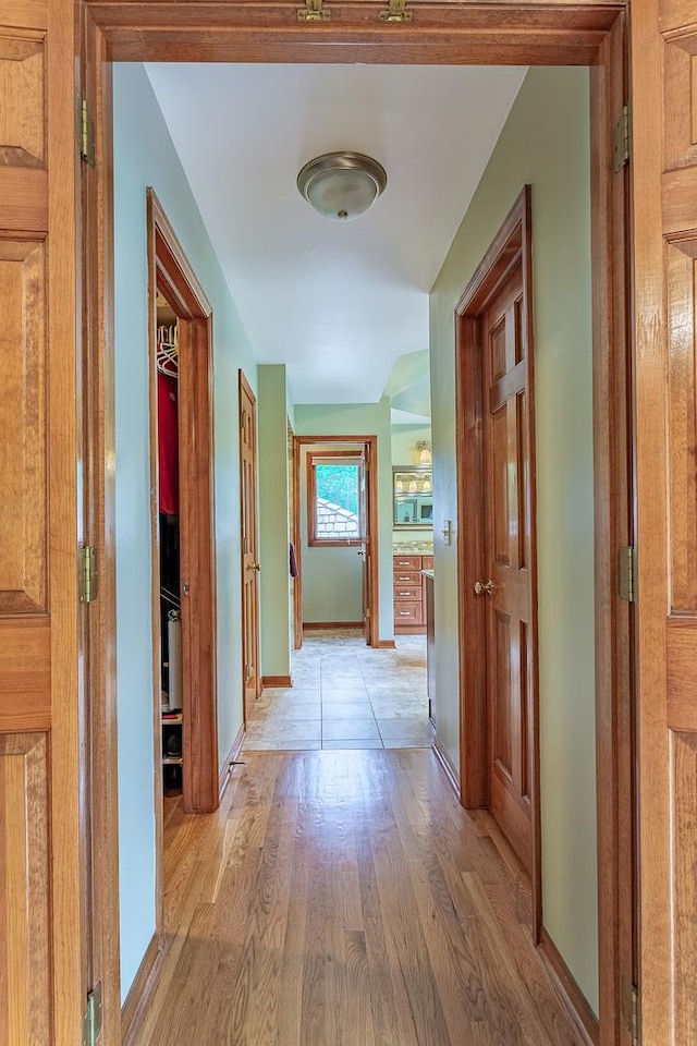 25410 N Cayuga Trl, Lake Barrington, IL 60010 - corridor featuring light wood-type flooring and baseboards