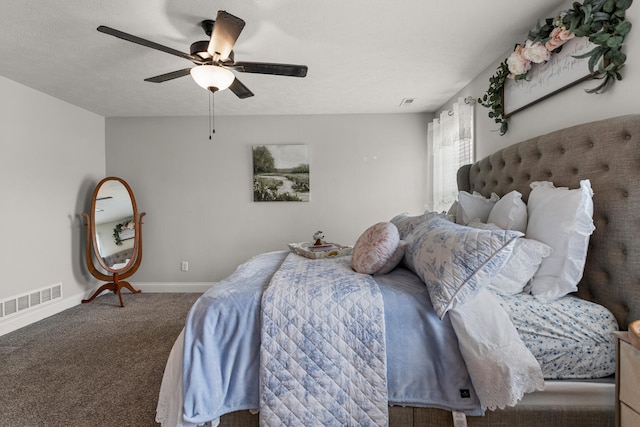 2011 Medical Center Dr, Monticello, IL 61856 - bedroom with carpet, baseboards, and a ceiling fan