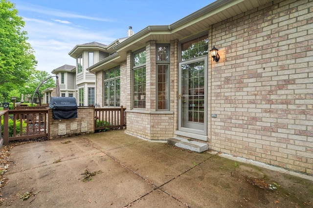 16 Pine Needles Dr, Lemont, IL 60439 - view of patio featuring grilling area and entry steps